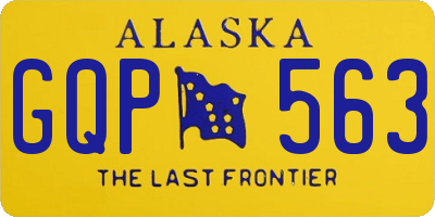 AK license plate GQP563