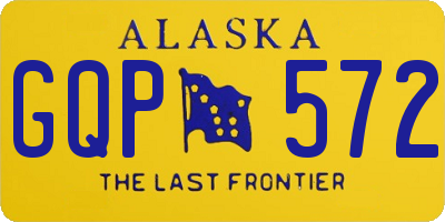 AK license plate GQP572
