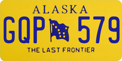 AK license plate GQP579