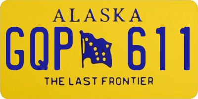 AK license plate GQP611