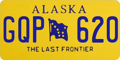 AK license plate GQP620