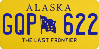 AK license plate GQP622