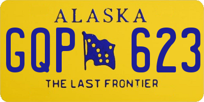 AK license plate GQP623