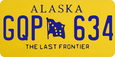 AK license plate GQP634