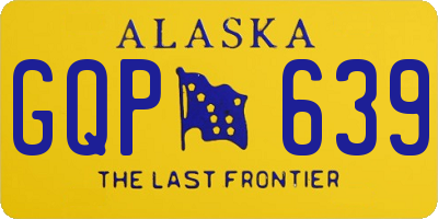 AK license plate GQP639