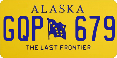 AK license plate GQP679