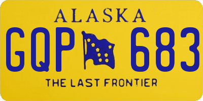 AK license plate GQP683
