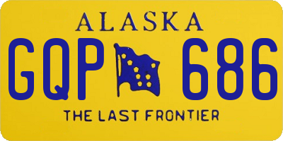 AK license plate GQP686
