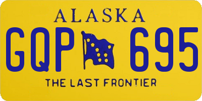 AK license plate GQP695