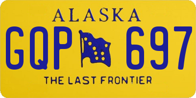 AK license plate GQP697