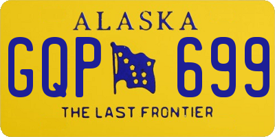 AK license plate GQP699