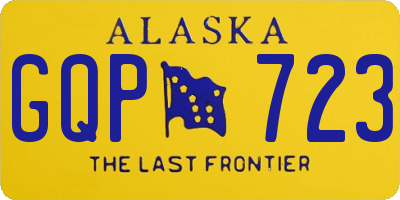 AK license plate GQP723