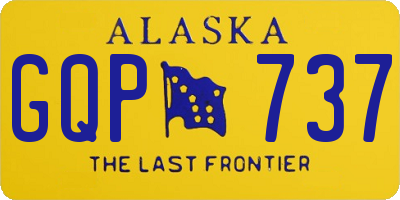 AK license plate GQP737