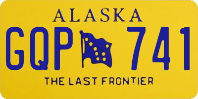 AK license plate GQP741