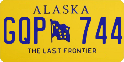 AK license plate GQP744