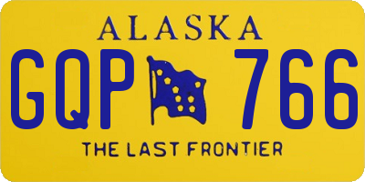 AK license plate GQP766