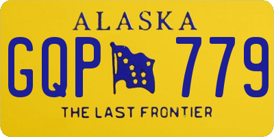 AK license plate GQP779