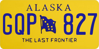 AK license plate GQP827