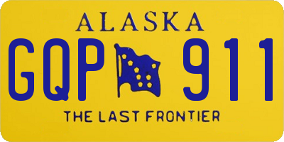 AK license plate GQP911