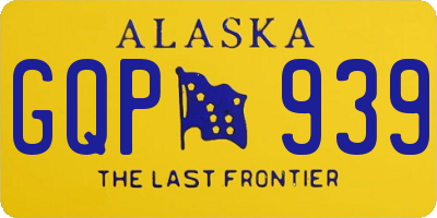 AK license plate GQP939