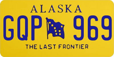 AK license plate GQP969