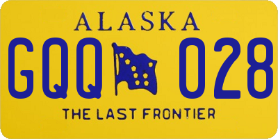 AK license plate GQQ028
