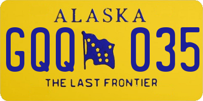 AK license plate GQQ035