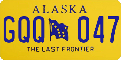 AK license plate GQQ047