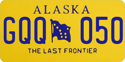 AK license plate GQQ050
