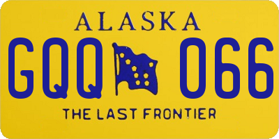 AK license plate GQQ066