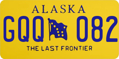 AK license plate GQQ082
