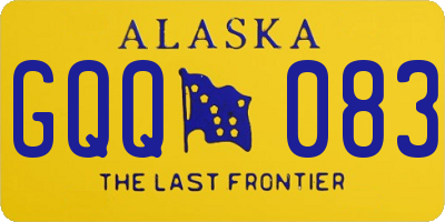 AK license plate GQQ083