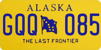 AK license plate GQQ085