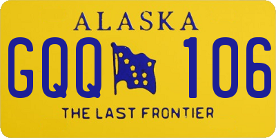 AK license plate GQQ106