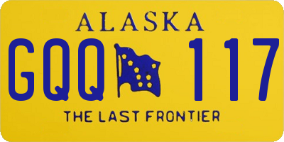 AK license plate GQQ117
