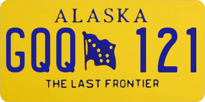 AK license plate GQQ121