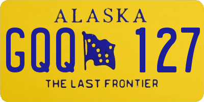 AK license plate GQQ127
