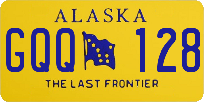 AK license plate GQQ128