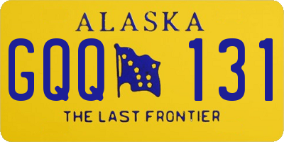 AK license plate GQQ131