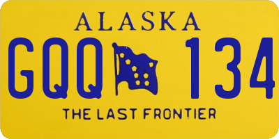 AK license plate GQQ134