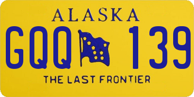 AK license plate GQQ139