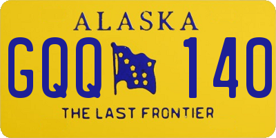 AK license plate GQQ140