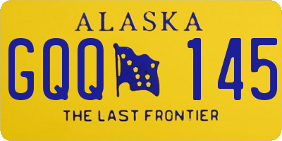 AK license plate GQQ145