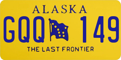 AK license plate GQQ149