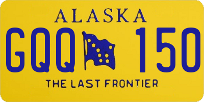 AK license plate GQQ150