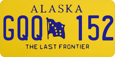 AK license plate GQQ152