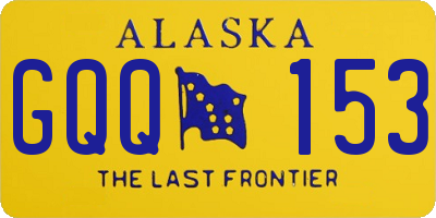 AK license plate GQQ153