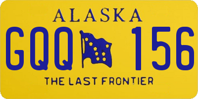 AK license plate GQQ156