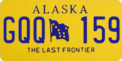 AK license plate GQQ159