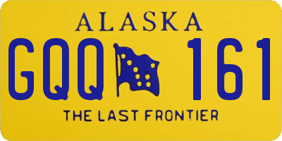 AK license plate GQQ161